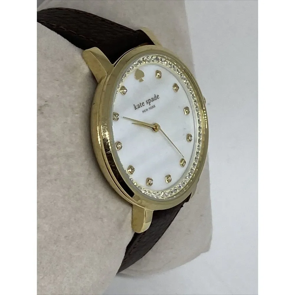 Kate Spade New York Monterey 0821 Women's Brown Leather Analog Dial Watch WFH130